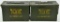 Lot of 2 Heavy Duty Metal Military Ammo Cans