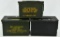 Lot of 3 Heavy Duty Metal Military Ammo Cans