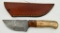 Hand Crafted Fixed Blade Damascus Knife & Sheath