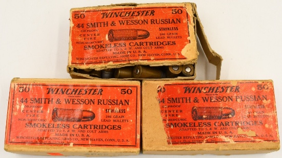 134 Rounds Of Winchester .44 S&W Russian Ammo