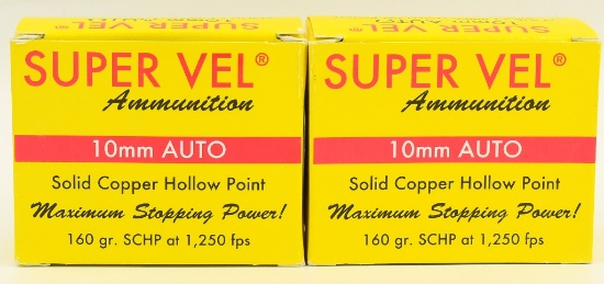 40 Rounds Of Super Vel 10mm Auto Ammunition
