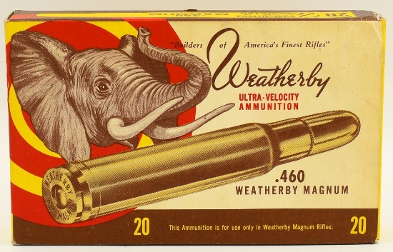 20 Rounds Of Weatherby .460 WBY Mag Ammunition