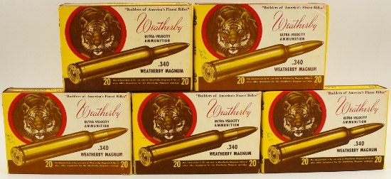 100 Count Of New Weatherby .340 WBY Brass Casings