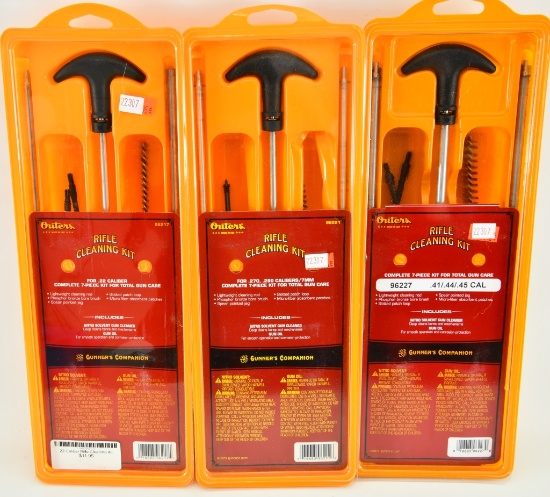 Lot of 3 New In Package Outers Gun Cleaning Kits