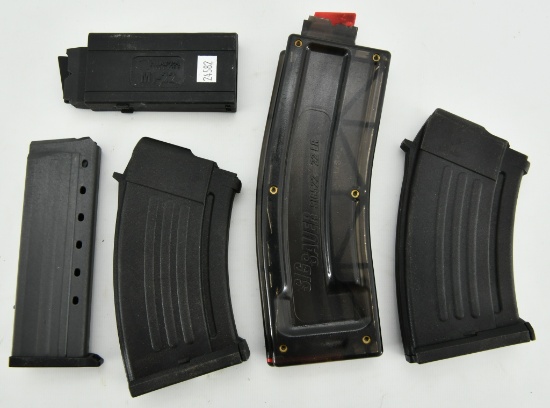 Lot of 5 Various Polymer Rifle Magazines
