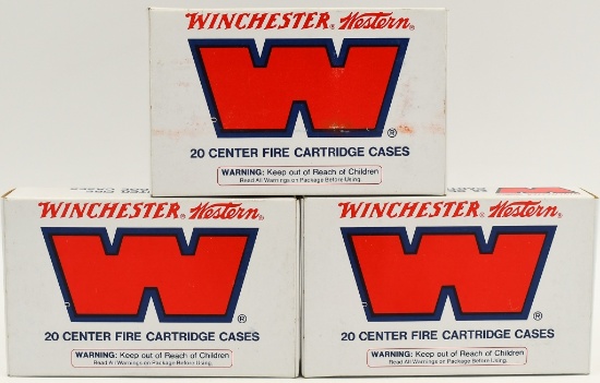 60 Ct Winchester .30-40 Krag Empty Brass Casings