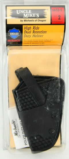 Uncle Mikes High Ride Dual Retention Duty Holster