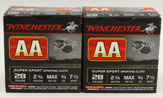 50 Rounds Of Winchester AA 28 Ga Shotshells