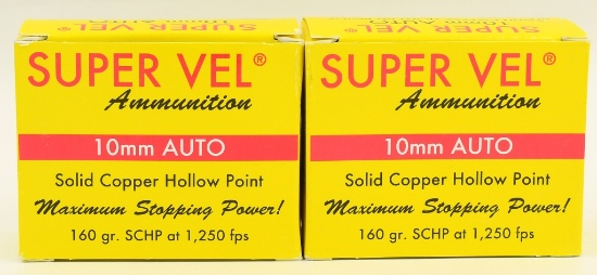 40 Rounds Of Super Vel 10mm Auto Ammunition