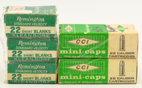 210 Rounds Of .22 Short Blanks & .22 Mini Caps