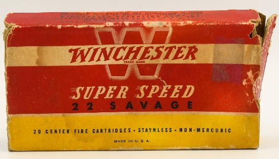 19 Rounds of Winchester .22 Savage Ammunition