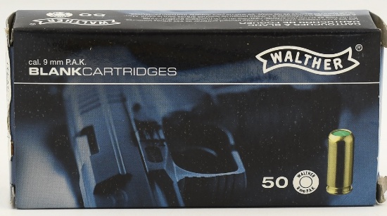 50 Rounds Umarex USA 9mm P.A.K Blank Cartridges