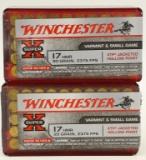 100 Rounds Of Winchester .17 HMR Ammunition