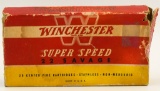 19 Rounds of Winchester .22 Savage Ammunition
