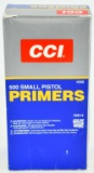 566 Count Of CCI #500 Small Pistol Primers
