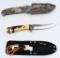 4 Large Fixed Blade Knives