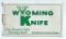 Wyoming Complete Field Dressing Knife in box