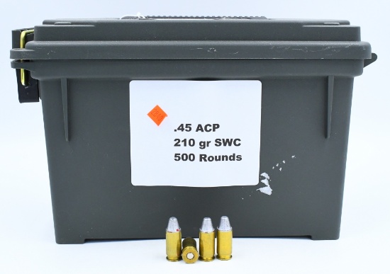 500 Rounds Of Remanufactured .45 ACP Ammunition