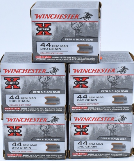 100 rds Winchester 44 Rem mag ammo