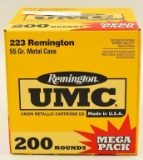 200 Rounds Of Remington .223 Rem Ammunition
