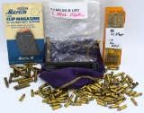 various items .22 ammo 22 Clip magazine & Ruger ma