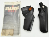 Two Leather rugged and heavy duty HOLSTERs
