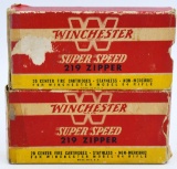 40 Rounds Of Winchester .219 Zipper Ammunition