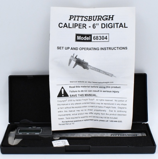 Pittsburgh Model #8304 6" Digital Caliper