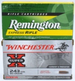 40 rds .243 Ammo Remington & Winchester