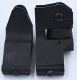45 Degree Offset Front and Rear Backup Iron Sights