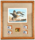 1990 First of State COLORADO Duck stamp Print Fram