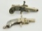 (2) Vtg Miniature Pinfire Pistol Austria Cap Gun