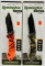 (2) New in Pk Remington Folding Hunting Knives