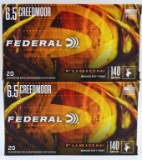 40 Rounds Of Federal Fusion 6.5 Creedmoor Ammo