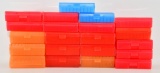 18 Various Size Plastic Ammo Storage Containers