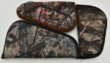(3) Allen Camo Print Padded Soft Handgun Case