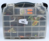 FLW Tour Plastic Fishing Tackle Box W/ Lures