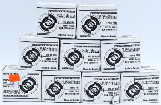 180 Rounds Of 7.62x39mm Hunting Ammunition
