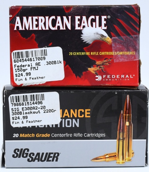 40 Rounds Of .300 Blackout Ammunition