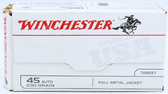 100 Rounds Of Winchester .45 Auto Ammunition