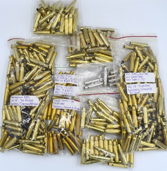 Approx 441 Count Of Empty .308 Win Brass Casings