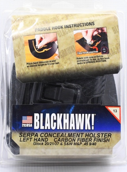 Blackhawk Serpa Concealment Holster LH Carbon