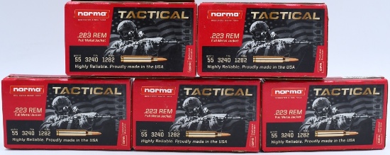 100 Rounds Of Norma Tactical .223 Rem Ammunition