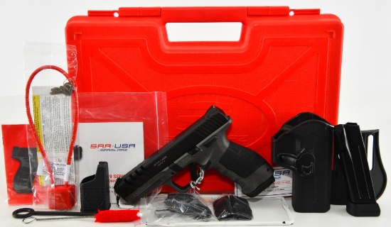 SAR USA SAR9X Semi Auto Pistol Platinum 9mm