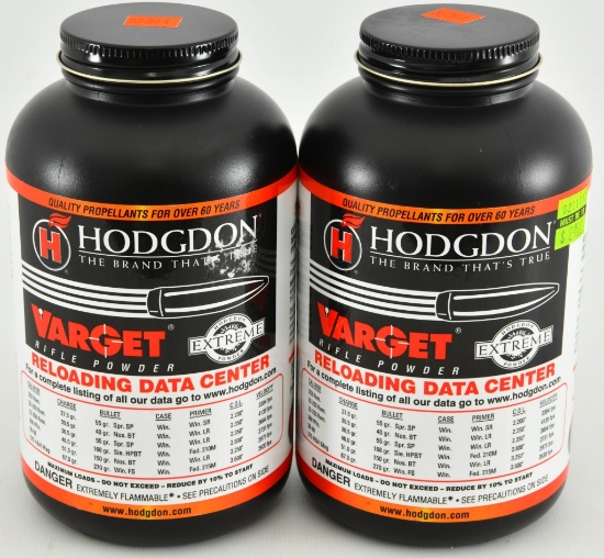 2 Bottles Hodgdon Varget Extreme Rifle Powder