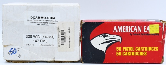 42 Rounds Of .45 Auto & .308 Win Ammunition