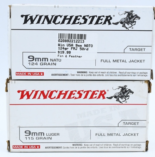 94 Rounds Of Winchester 9mm Luger Ammunition