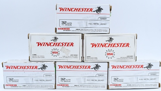 300 Rounds Of Winchester .32 Auto Ammunition