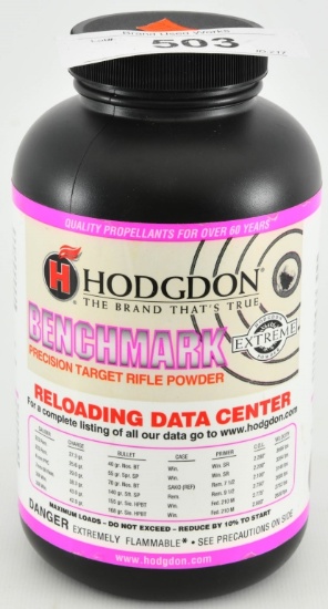 1lb Hodgdon Benchmark Extreme Target Rifle Powder
