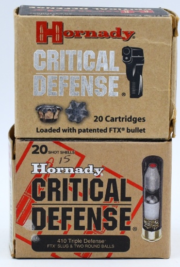 29 Rounds Of Hornady .410 Ga & .45 Colt Ammo